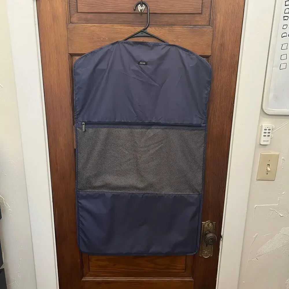 Tumi Garment Bag Light Weight Tri Fold Navy Blue Bag
